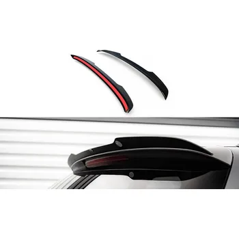 Tuning Maxton Design prodloužení spoileru pro Audi S4 B8 FL, černý lesklý plast ABS, Avant