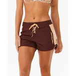 Plavky Rip Curl BLOCK PARTY HI WAIST 3" Plum velikost S