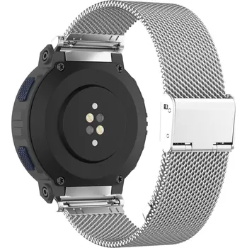 Ostatní příslušenství k chytrým hodinkám eses Kovový řemínek s nastavitelnou sponou pro Amazfit Active Edge - Stříbrný
