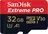 SanDisk Extreme PRO microSDXC 32 GB UHS-I U3 V30 A1 + SD adaptér, 32 GB