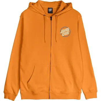 Pánská mikina SANTA CRUZ mikina - Breaker Check Opus Dot Zip Hood Apricot (APRICOT) velikost: M