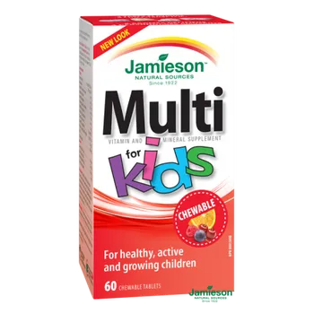 JAMIESON Kids Multivitamín pro děti 60 tablet na cucání