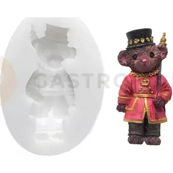 Kuchyňská sůl Silikonová forma na cukorovou hmotu ve tvaru medvídka krále - SLK298, 23x67 mm | SILIKOMART, SugarFlex