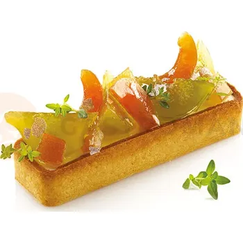 Kuchyňská sůl Forma na dorty - obdelník, 120x35x20 mm, 6 ks | SILIKOMART, Tarte 4.0