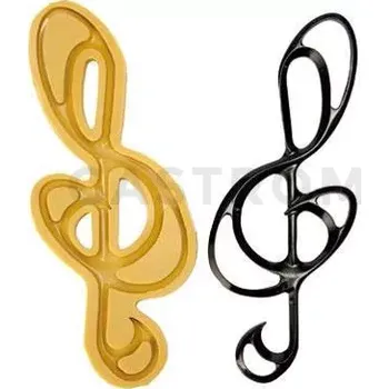 Čokoládová tyčinka Silikonová forma na cukrovou hmotu nebo čokoládu ve tvaru houslového klíče - 395x160x10 mm | SILIKOMART, SugarFlex Gold