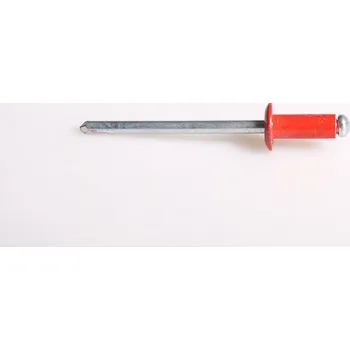 Nýt BRALO Trhací nýt 4 x 10 hliník/ocel plochá hlava RAL 3000 červený