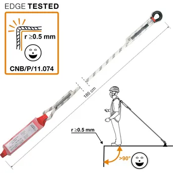 Úvazek CAMP Shock Absorber Rope Single Délka: 185 cm