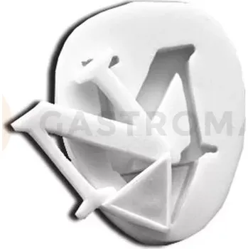 Kuchyňská sůl Silikonová forma na cukrovou hmotu ve tvaru písmene N - SLK096, 50x35 mm | SILIKOMART, SugarFlex