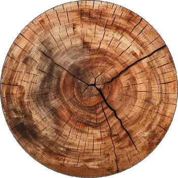 Jedlá dekorace na dort Jedlý papír letokruhy na pařezu 19,5cm