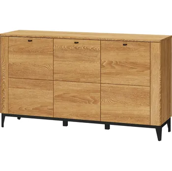 Komoda Komoda zlatý dub/černá mat PORTO 46