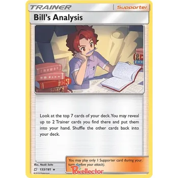 Sběratelská karetní hra Bill´s Analysis 133/181 - Team Up Typ karty: Reverse Holo