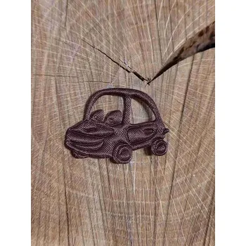 Nášivka Aplikace saténová auto barva hnědá