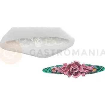 Kuchyňská sůl Silikonová forma na cukrovou hmotu ve tvaru sponky z růže - SLK365, 47x13 mm | SILIKOMART, SugarFlex