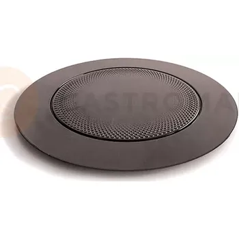 Výrobník cukrové vaty Protiskluzový tác na dorty, zákusky a monoporce 16,5 cm, kulatý - černý, 10 ks | SILIKOMART, Trays