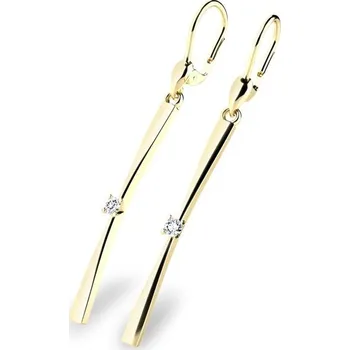 Náušnice Dámské náušnice visací se zirkony 10831-ZL-ZIR