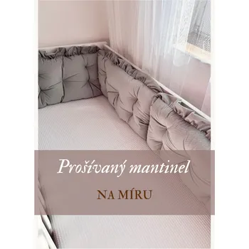 Příslušenství pro dětskou postel a kolébku Prošívané mantinely s volánkem - vlastní design Prošívaný mantinel s volánkem | Do kulaté i oválné postýlky | Oboustranný