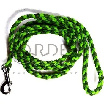 Náramek Cordell paracord vodítko zelené komise S/M