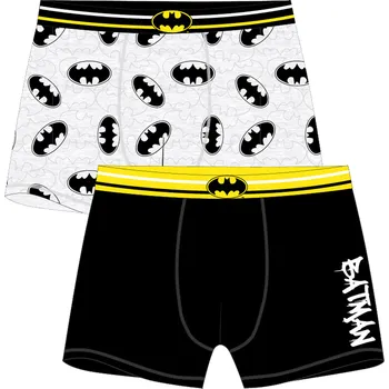 Boxerky Batman - licence Pánské boxerky - Batman 5333527, černá / šedý melír Barva: Mix barev, Velikost: S