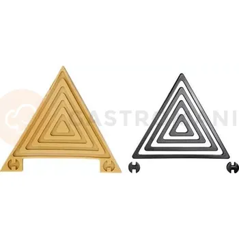 Čokoládová tyčinka Silikonová forma na cukrovou hmotu nebo čokoládu ve tvaru trojuhelníků - 4 ks | SILIKOMART, SugarFlex Gold