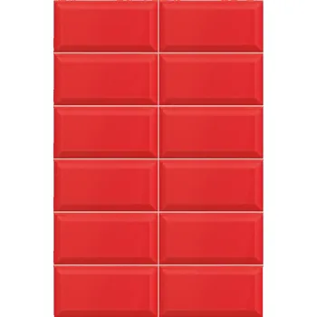 Dlažba MAINZU BISSEL PT03055 10 cm x 20 cm x 0,8 cm červená 1 m2