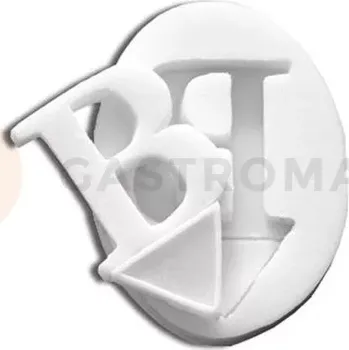 Kuchyňská sůl Silikonová forma na cukrovou hmotu ve tvaru písmene B - SLK084, 50x30 mm | SILIKOMART, SugarFlex