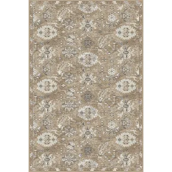 Koberec Kusový koberec vlněný Agnella Tempo Natural Lith tmavě béžový Rozměr: 133x195 cm