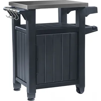 Úložný box Multifunkční úložná skříňka a stolek Keter Unity Storage Buffet - Graphite