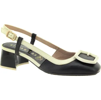 Dámské lodičky HISPANITAS Dámské kožené černo-bílé lodičky HV243316-BLACK-255 Velikost 38