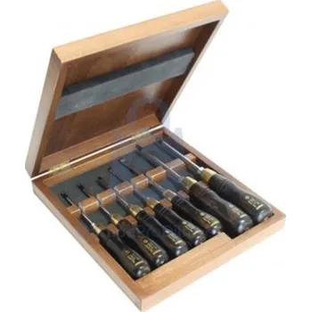 Šroubovák Sada plochých, PH a PZ šroubováků v dřevěné krabičce, WOOD LINE PLUS, Narex 7 dílná, PL, PH, PZ, balení 1 ks