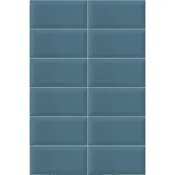 Dlažba MAINZU BISSEL PT03131 10 cm x 20 cm x 0,8 cm modrá 1 m2