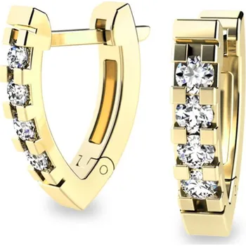 Náušnice Dámské náušnice zirkony 10899-ZL-ZIR