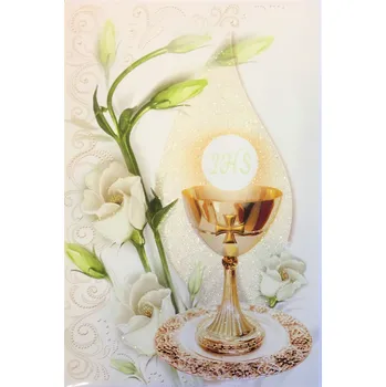 Přání k 1. svatému přijímání (bílá)