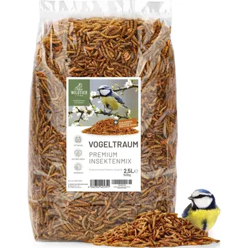 Krmivo pro ptáka REAVET Krmný sen - prémiová směs hmyzu (500 g)