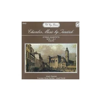 Česká hudba Janáček: Smyčcové kvartety č. 1 a 2., Mládí. Suita pro flétnu (pikolu), hoboj, klarinet, lesní roh, fagot a basklarinet