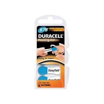 Článková baterie Duracell DA675 EasyTab baterie do naslouchadel 6 ks