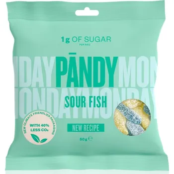 Pändy Candy Sour Fish želé bonbóny bez přidaného cukru 50 g