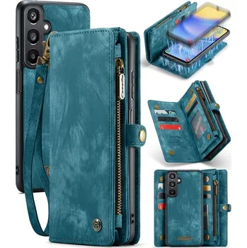 Pouzdro na mobilní telefon VSECHNONAMOBIL 72784 WALLET Ochranný kryt s peněženkou 2v1 pro Samsung Galaxy A15/A15 5G modrý