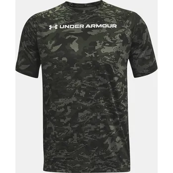 Pánské oblečení Pánské triko Under Armour TECH ABC CAMO SS - zelené - 1361698-013 Velikosti: S