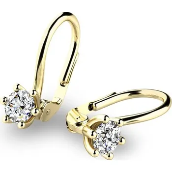 Náušnice Dámské náušnice visací se zirkony 10885-ZL-ZIR