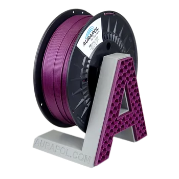 Filament AURAPOL PLA 3D Filament Purpurová metalíza 1 kg 1,75 mm
