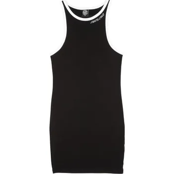 Dámské šaty SANTA CRUZ šaty - Strip Racer Dress Black/White (BLACK WHITE)