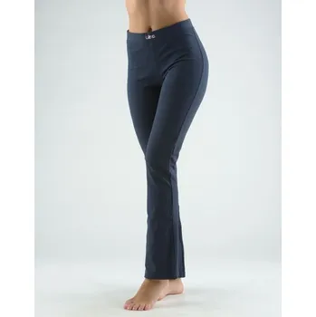 Dámské kalhoty GINA dámské kalhoty zvonové zkrácená délka, dlouhé, šité, klasické, jednobarevné 96000P lékořice XL