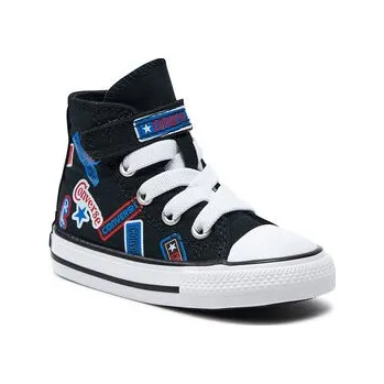 Pánské tenisky Converse Plátěnky Chuck Taylor All Star Easy On Stickers A06357C Černá 22