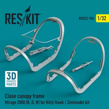 Plastikový model Reskit 1/32 Close canopy frame Mirage 2000 B,D,N (KITTYH)