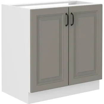 Koupelnový nábytek LEMPERT Dolní skříňka dřezová STELLA 1 (80 cm) claygrey / bílá