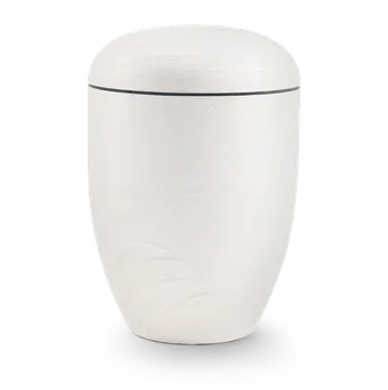 Smuteční dekorace Ekologická urna Pierre III - Bílá