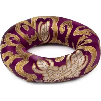 Perkuse Polštářek pod tibetskou mísu ø 10 cm fialový (vhodný na mísu o průměru 11–13 cm)