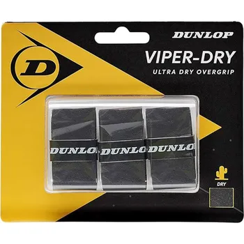 DUNLOP VIPER-DRY BLACK 3 ks vrchní omotávka