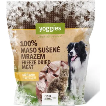 Pamlsek pro psa Yoggies Mrazem sušené krůtí maso 85 g