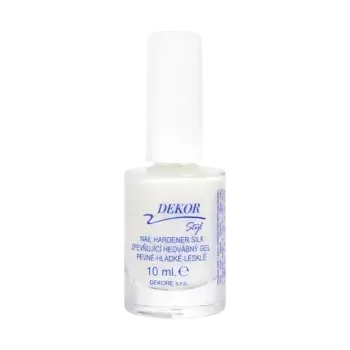 Přípravek na nehty Dekor lak nehty NAIL HARDENER SILK zpevňující hedvábný lak-gel 10 ml